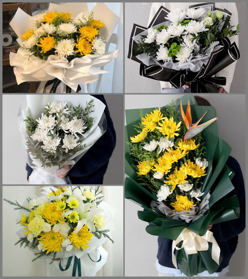 上海浦东新区大团镇金园村白事花束代送
